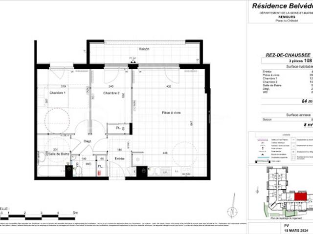 Appartement vente à Fontainebleau, Montcourt-fromonville