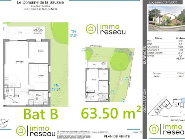 Appartement vente à Bretignolles-sur-mer, Les Fermes Marines