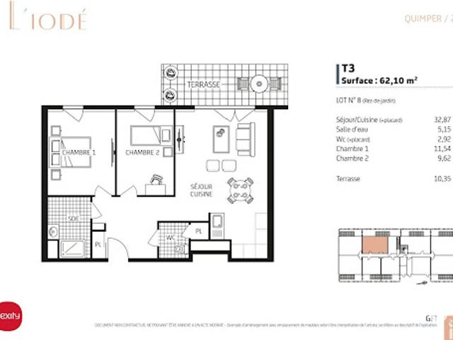 Appartement vente à Quimper, Bretagne
