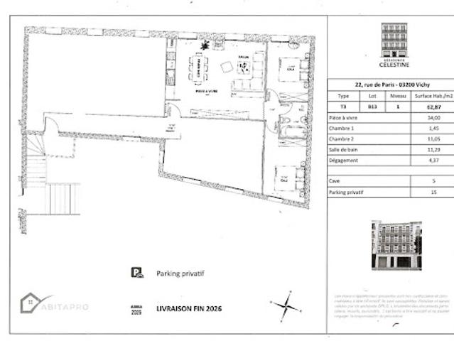 Appartement vente à Vichy, Allier