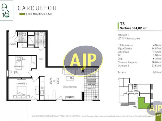 Appartement vente à Nantes, Carquefou
