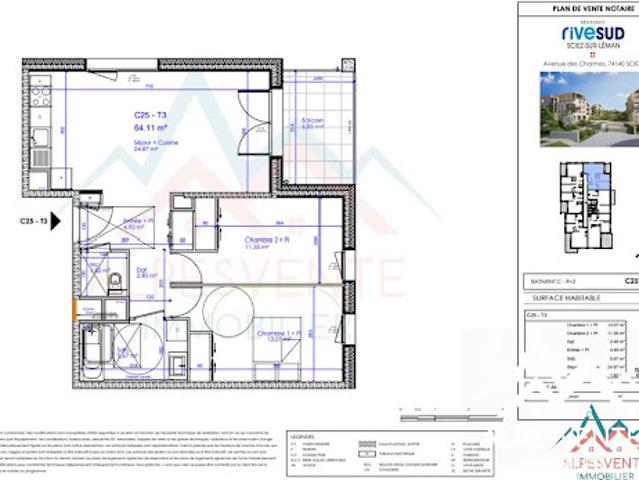 Appartement vente à Thonon-les-Bains, Sciez