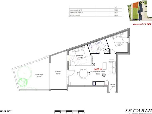 Appartement vente à La Tour-du-Pin, Morestel