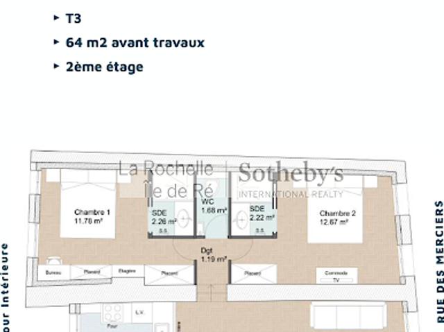 Appartement vente à Le Prieuré, La Rochelle