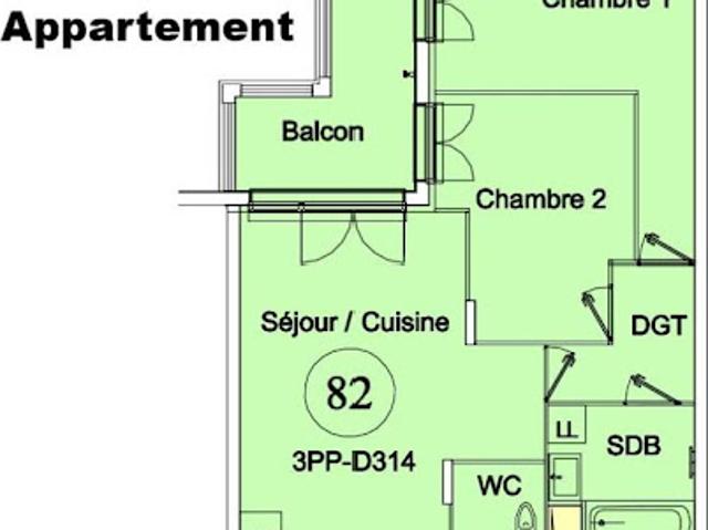 Appartement vente à L'Arboretum, Montfermeil