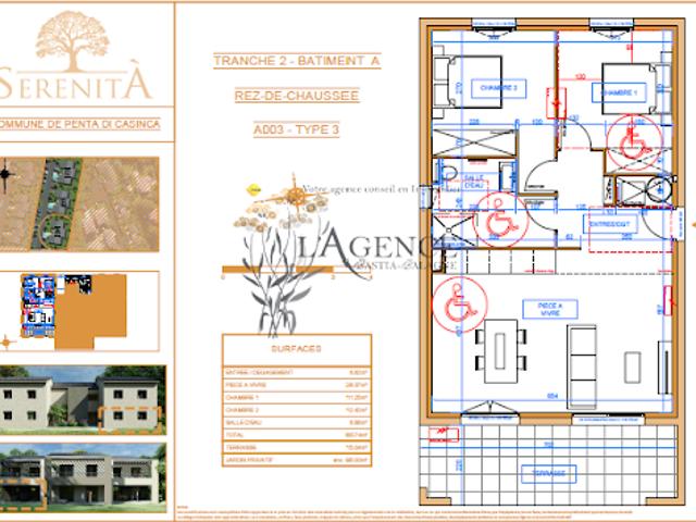 Appartement vente à Corte, Penta-di-casinca