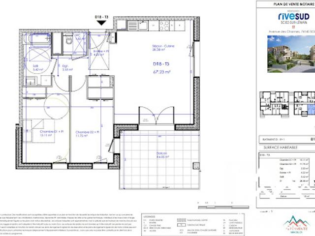 Appartement vente à Thonon-les-Bains, Sciez