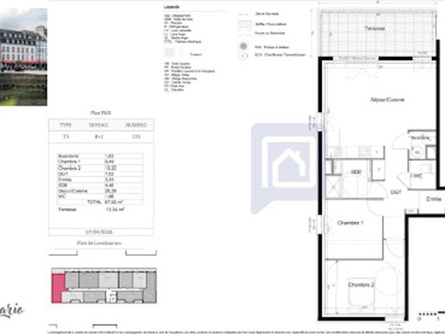 Appartement vente à Quimper, Bretagne