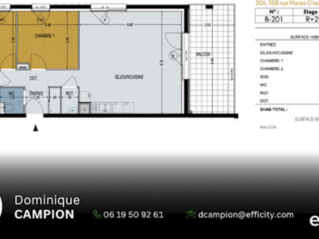 Appartement vente à Grenoble, Domène