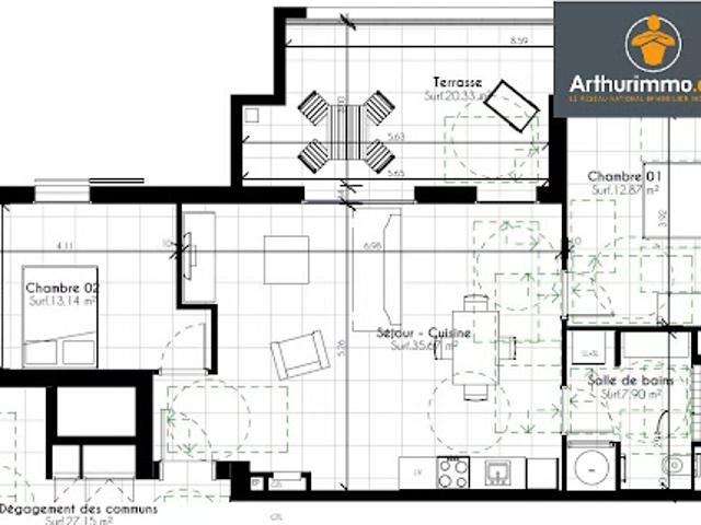 Appartement vente à Ajaccio, Grosseto-prugna