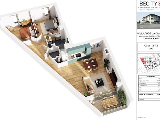 Appartement vente à Lesparre-Médoc, Lacanau