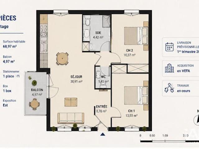 Appartement vente à Caen, Saint-aubin-sur-mer