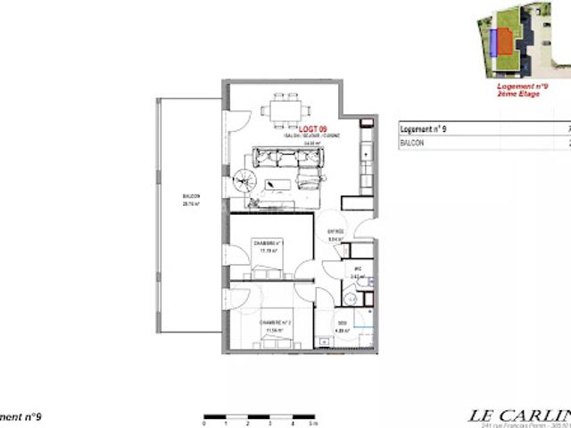 Appartement vente à La Tour-du-Pin, Morestel