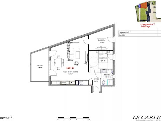 Appartement vente à La Tour-du-Pin, Morestel