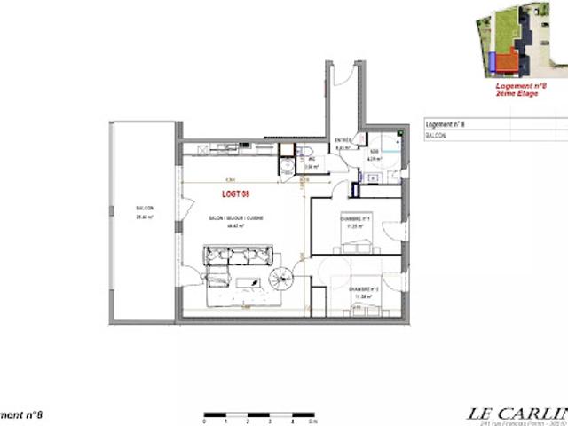 Appartement vente à La Tour-du-Pin, Morestel
