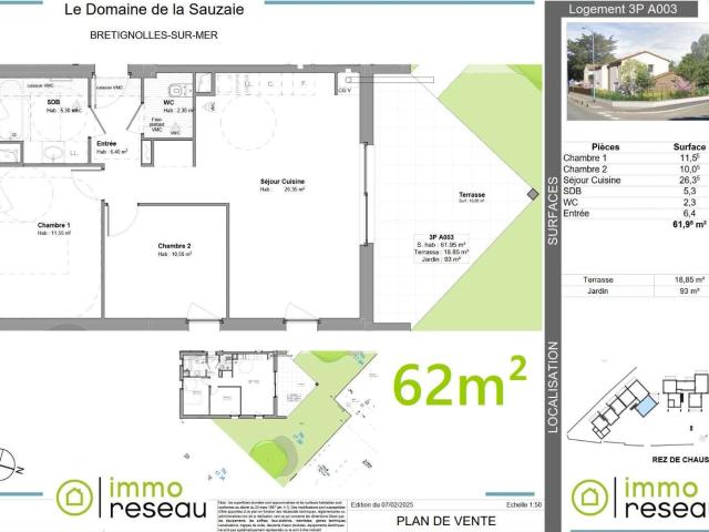 Appartement vente à Les Sables-d'Olonne, Bretignolles-sur-mer
