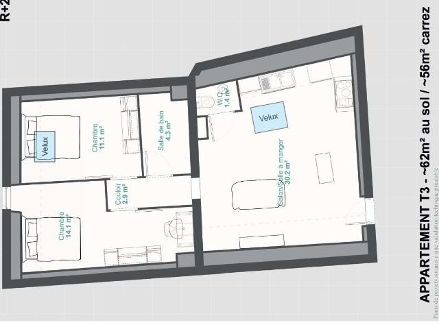Appartement vente à La Prairie, Guichen