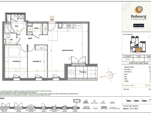 Appartement vente à Nantes, La Chapelle-sur-erdre