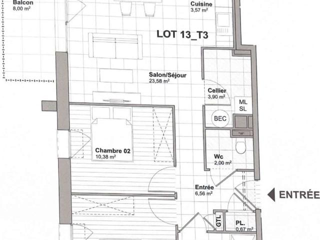 Appartement vente à Coutances, La Haye