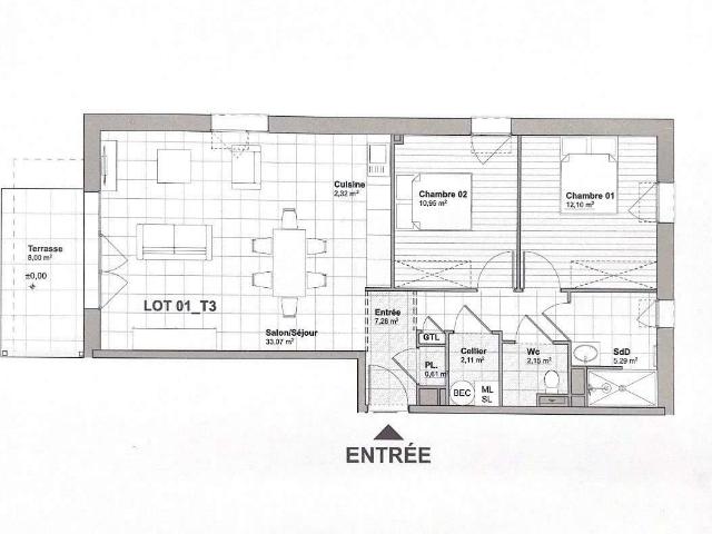 Appartement vente à Coutances, La Haye