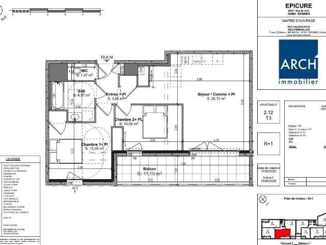 Appartement vente à Rennes, Bretagne