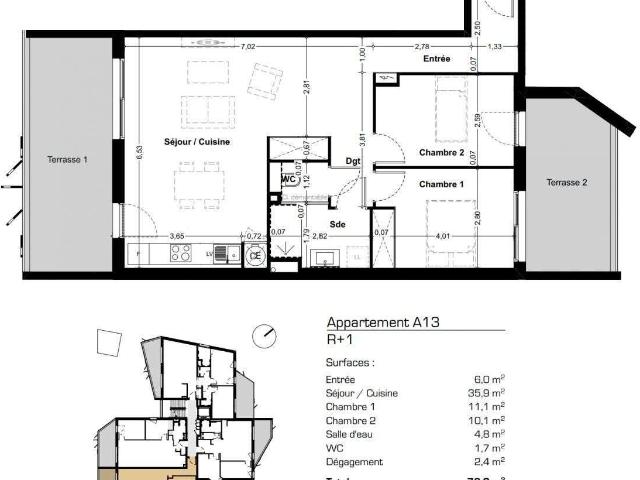 Appartement vente à Béziers, Valras-plage
