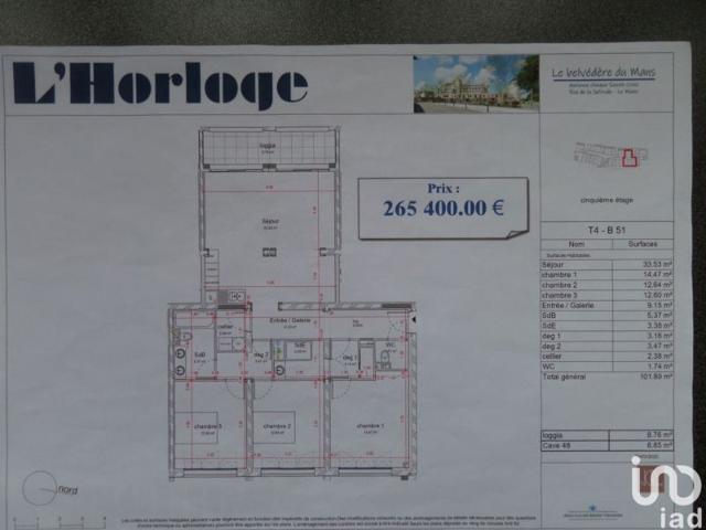 Appartement vente à Le Mans
