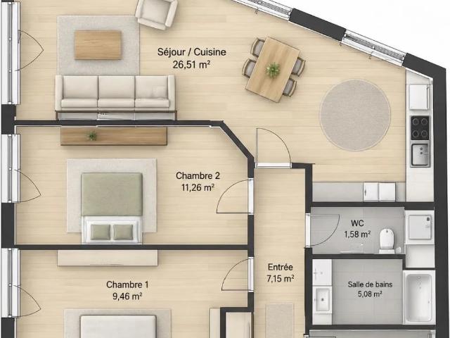 Appartement vente à Rennes, Bretagne