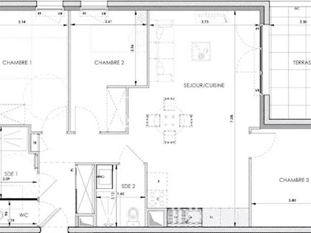 Appartement vente à Grasse, Châteauneuf-grasse