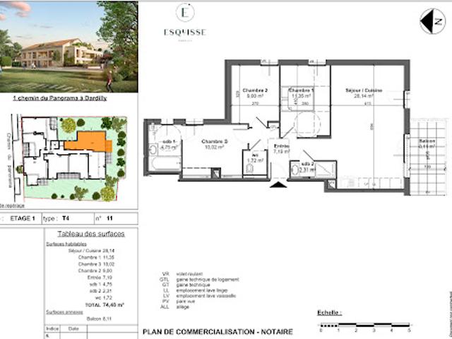 Appartement vente à Lyon, Métropole de Lyon