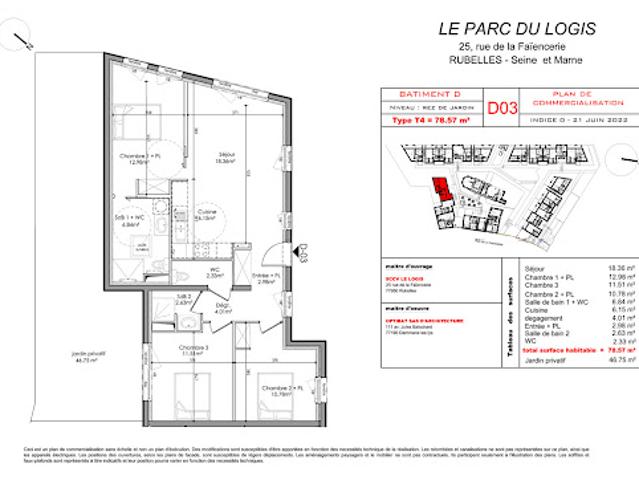 Appartement vente à Melun, Rubelles