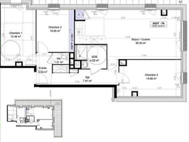 Appartement vente à Caen, Carpiquet