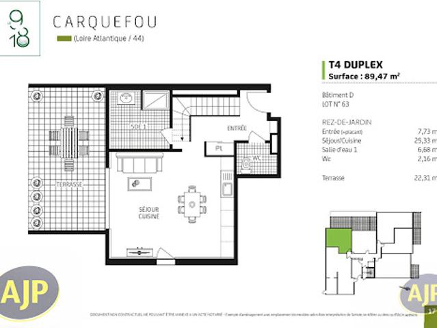 Appartement vente à Nantes, Carquefou