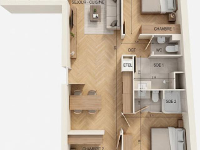 Appartement vente à Bobigny, Vaux-montreuil