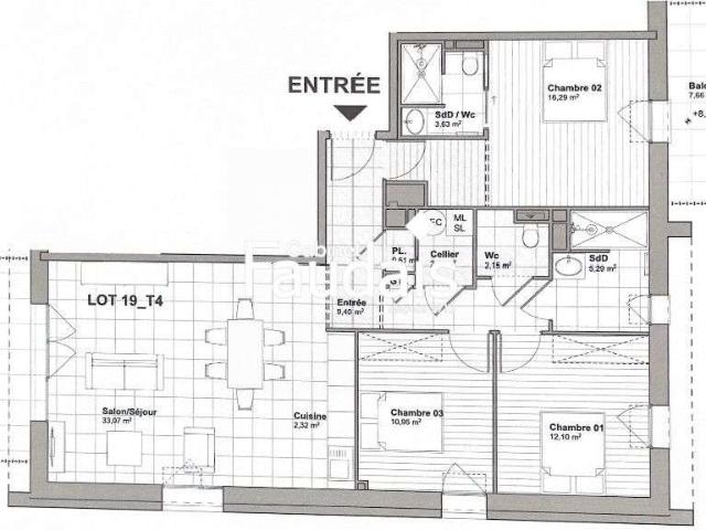 Appartement vente à Coutances, La Haye