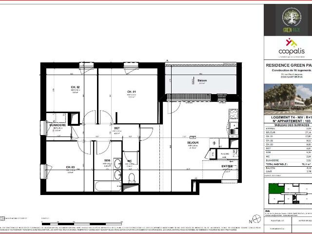 Appartement vente à Saint-Brieuc, Bretagne