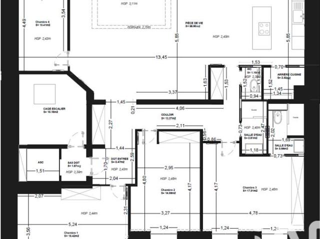 Appartement vente à Nanterre, Garches