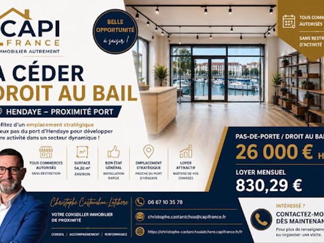 Local Commercial vente à Bayonne, Hendaye