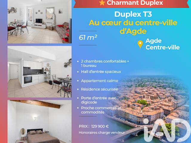 Duplex vente à Béziers, Agde