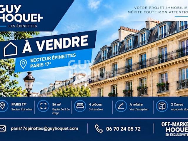 Duplex vente à Paris 17e Arrondissement, Paris