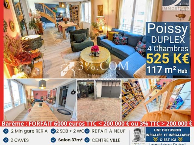 Duplex vente à Saint-Germain-en-Laye, Poissy
