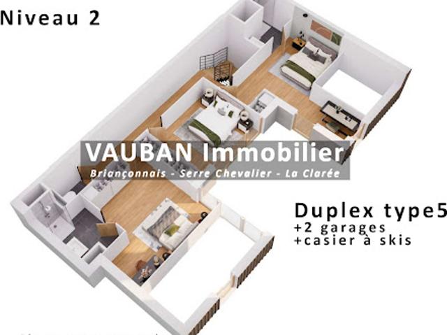 Duplex vente à Le Fontenil, Briançon