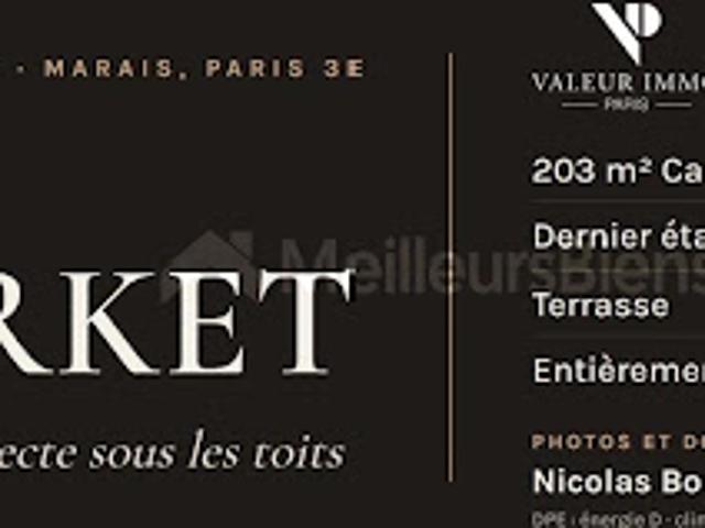 Duplex vente à Paris 3e Arrondissement, Paris