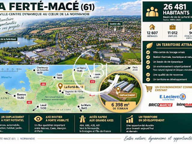 Local Commercial vente à Argentan, La Ferté-macé