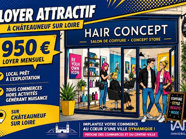 Local Commercial vente à Orléans, Châteauneuf-sur-loire