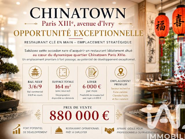 Local Commercial vente à Paris, Île-de-France