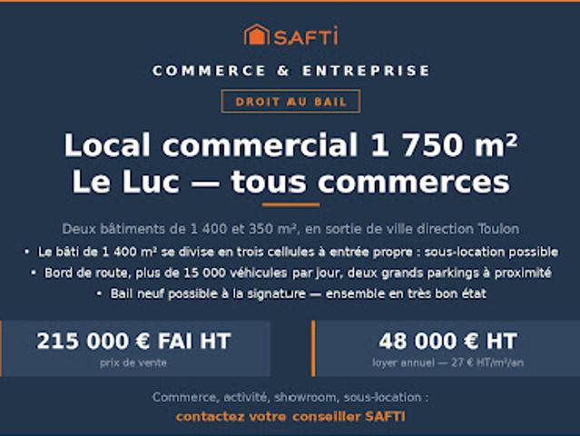 Local Commercial vente à Brignoles, Le Luc