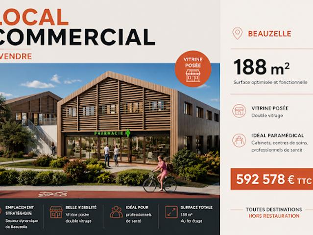 Local Commercial vente à Toulouse, Beauzelle