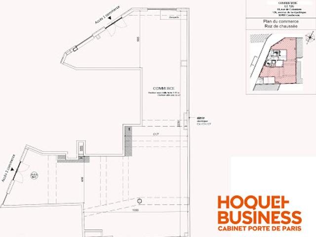 Local Commercial vente à Nanterre, Courbevoie