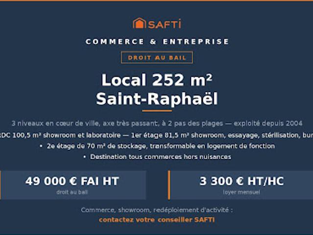 Local Commercial vente à Arrondissement de Draguignan, Saint-raphaël